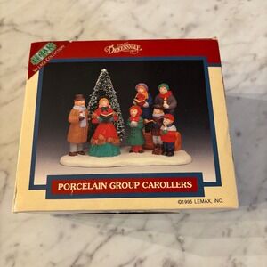 Lemax Dickensvale Collection Porcelain Group Carolers Village ChristmasTree 1995